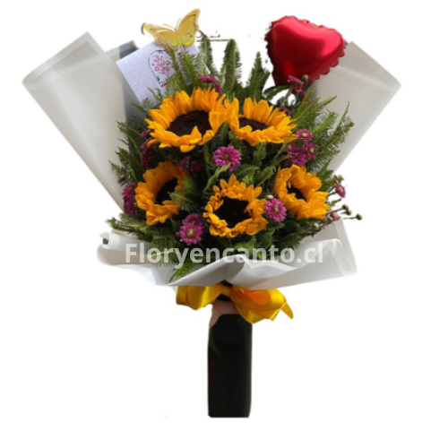 Bouquet de 5 Girasoles