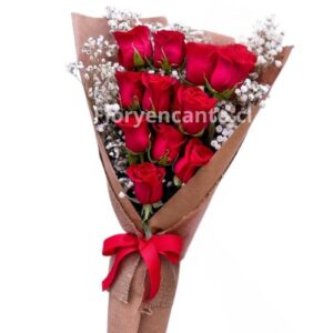 Ramo de Rosas Rojas Pasión en Doce Rosas