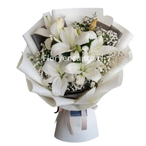 Ramo de 5 Lilium Destellos de Paz