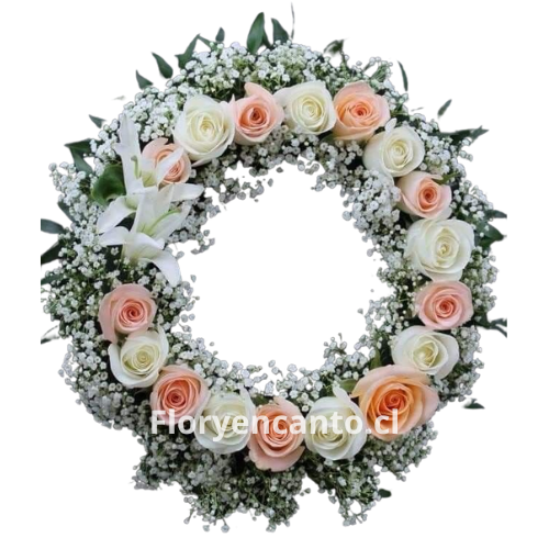Corona de Rosas y Liliums