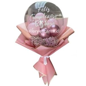 Burbuja Floral en Rosa Pastel