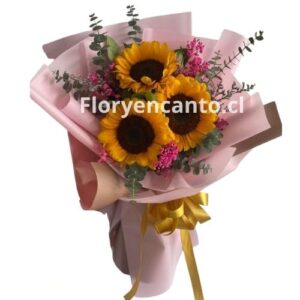 Ramo de 3 Girasoles Tres Motivos para Brillar