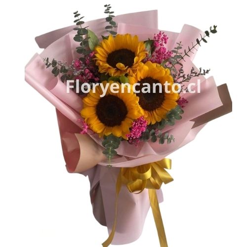 Ramo de 3 Girasoles Tres Motivos para Brillar