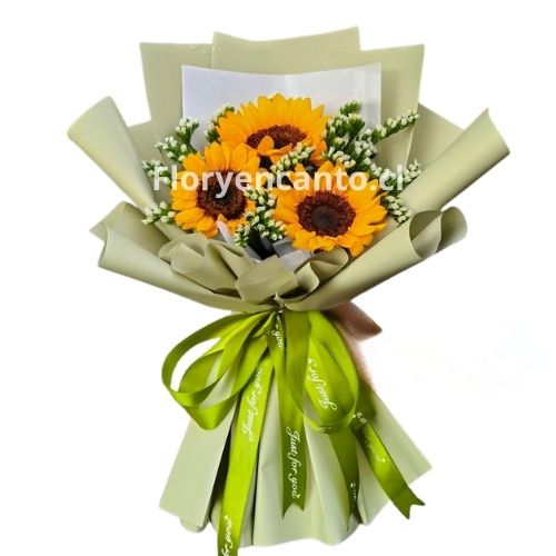 Ramo de 3 Girasoles Tres Razones para Sonreír